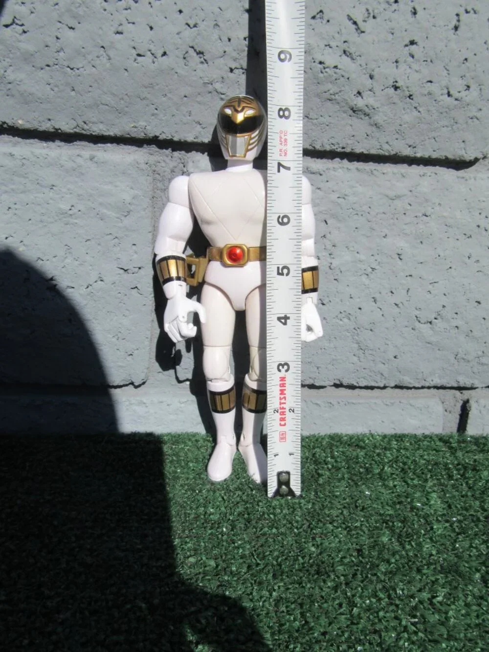 Vintage 1993 Bandai White Mighty Morphin Power Rangers No Sword 8